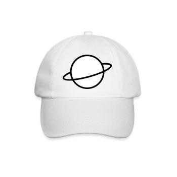 Planet - Baseballkappe - Weiß/Weiß - Vorne