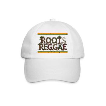 Roots Reggae Forest - Baseballkappe - Weiß/Weiß - Vorne