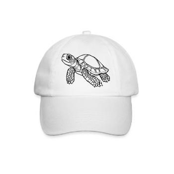 Schildkröten Schildkröten - Baseballkappe - Weiß/Weiß - Vorne