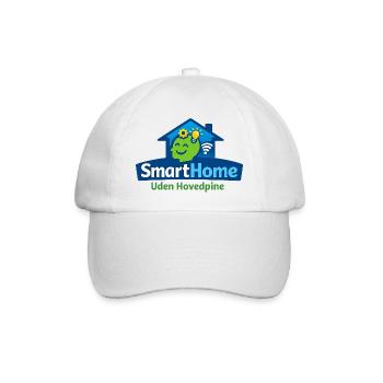 Smarthome ohne Kopfschmerzen - Baseballkappe - Weiß/Weiß - Vorne