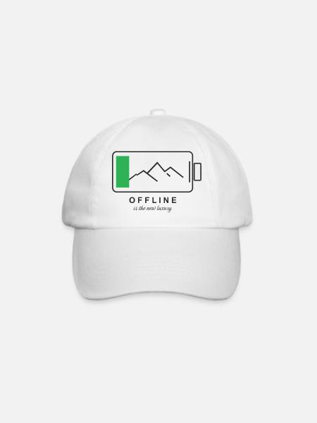 Digitale Entgiftung - Baseballkappe - Weiß/Weiß