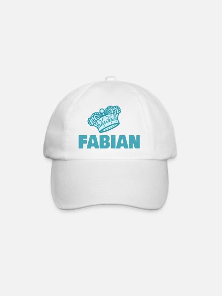 Fabian - Baseballkappe - Weiß/Weiß