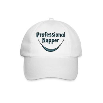 Hängematten-Profi Design - Baseballkappe - Weiß/Weiß - Vorne