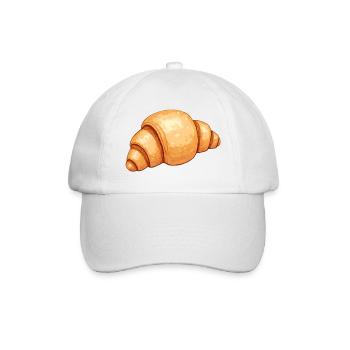 Croissant Gipfel - Baseballkappe - Weiß/Weiß - Vorne