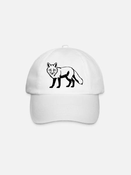 Fuchs - Baseballkappe - Weiß/Weiß