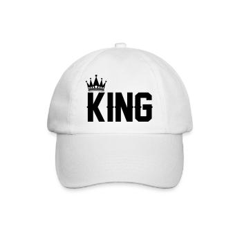 King - Baseballkappe - Weiß/Weiß - Vorne
