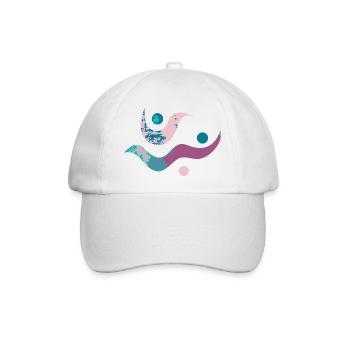 yoga-design_32 - Baseballkappe - Weiß/Weiß - Vorne