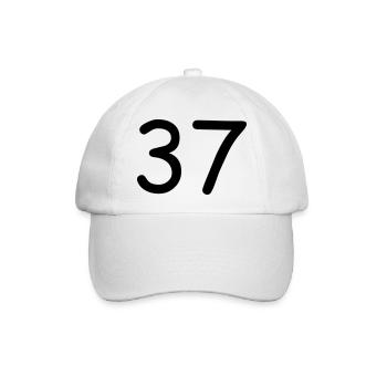 37 - Baseballkappe - Weiß/Weiß - Vorne
