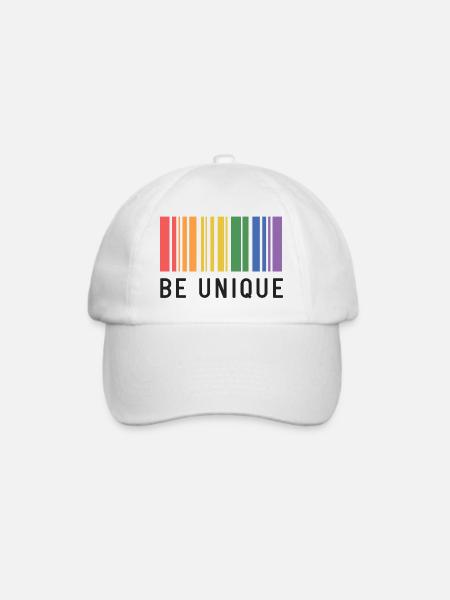 LGBT-Pride-Monat – Sei einzigartig - Baseballkappe - Weiß/Weiß