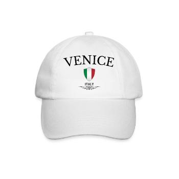 Souvenir Venedig, elegantes Design Venedig - Baseballkappe - Weiß/Weiß - Vorne