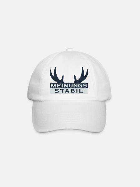 meinungsstabil Dickkopf Sturkopf Sturschädel stur - Baseballkappe - Weiß/Weiß