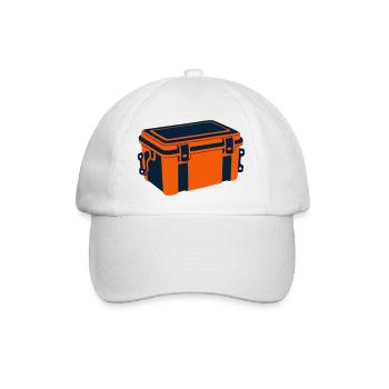 Kühlbox Camping Angeln Picknick - Baseballkappe - Weiß/Weiß - Vorne