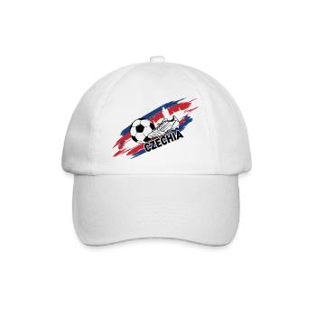 Tschechischer Fußball Tschechischer Fußballfan-Trikot - Baseballkappe - Weiß/Weiß - Vorne