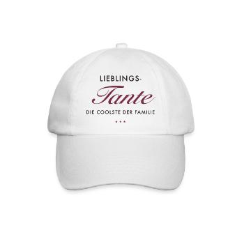 LieblingsTante Eleganz - Baseballkappe - Weiß/Weiß - Vorne