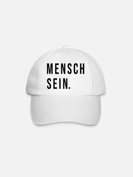 Mensch Sein - Baseballkappe - Weiß/Weiß