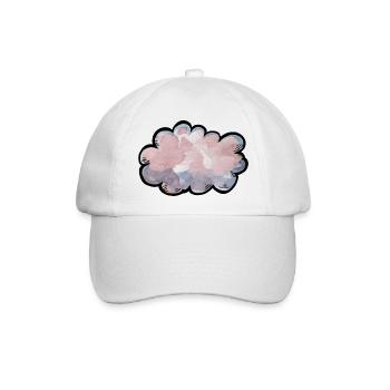 Pastellwolken-Aquarell-Traum - Baseballkappe - Weiß/Weiß - Vorne