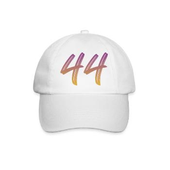 44 - Baseballkappe - Weiß/Weiß - Vorne