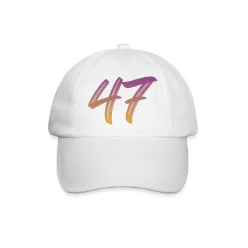 47 - Baseballkappe - Weiß/Weiß - Vorne