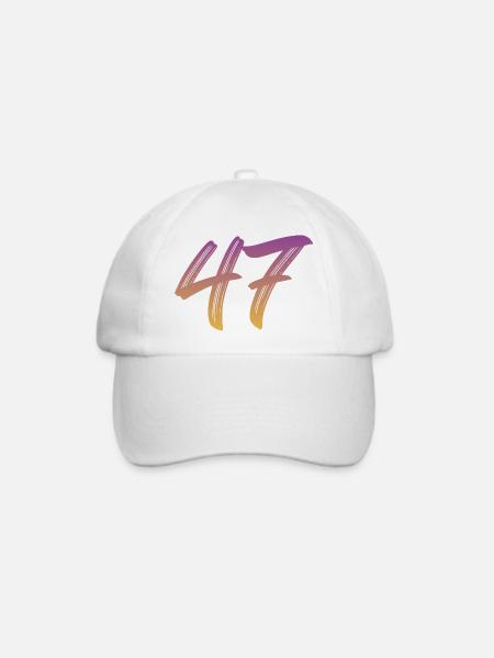 47 - Baseballkappe - Weiß/Weiß