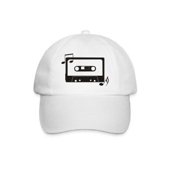 Kassette - Baseballkappe - Weiß/Weiß - Vorne