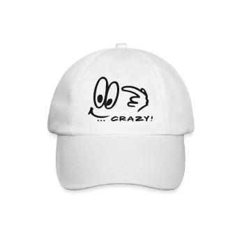 Crazy Comic - Baseballkappe - Weiß/Weiß - Vorne