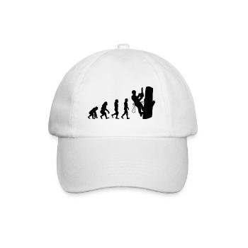 Baumpfleger Baumkletterer Kletter trimmer Evolution - Baseballkappe - Weiß/Weiß - Vorne