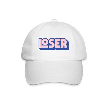 Loser - Baseballkappe - Weiß/Weiß - Vorne