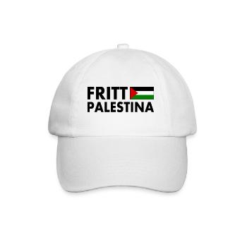 Fritt palestina - Baseballkappe - Weiß/Weiß - Vorne