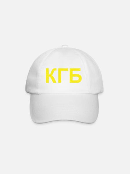 KGB - Baseballkappe - Weiß/Weiß