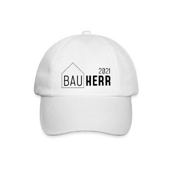Bauherr 2021 - Baseballkappe - Weiß/Weiß - Vorne