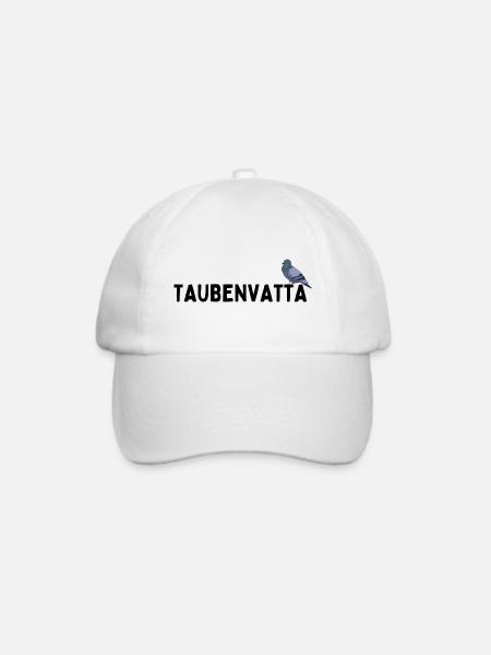 Taubenvatta Taubenvater Brieftaube Geburtstag - Baseballkappe - Weiß/Weiß