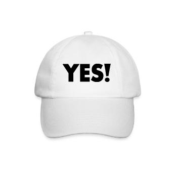 Yes - Baseballkappe - Weiß/Weiß - Vorne