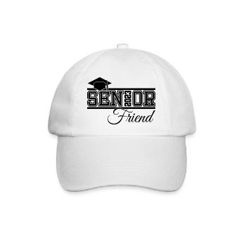 Senior 2023 Freund stolzer Freund des Absolventen - Baseballkappe - Weiß/Weiß - Vorne