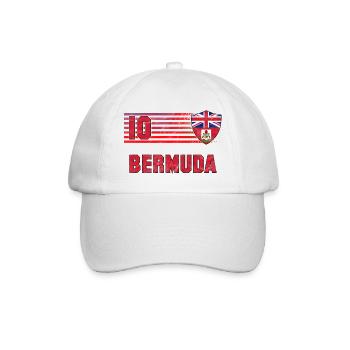 Bermuda Fußball Mannschaft - Baseballkappe - Weiß/Weiß - Vorne