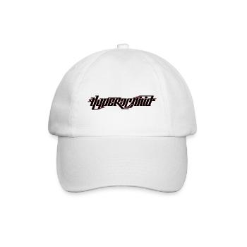 Hyperachnid Typografie - Baseballkappe - Weiß/Weiß - Vorne