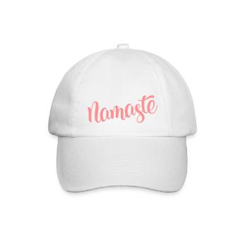 Namaste - Baseballkappe - Weiß/Weiß - Vorne