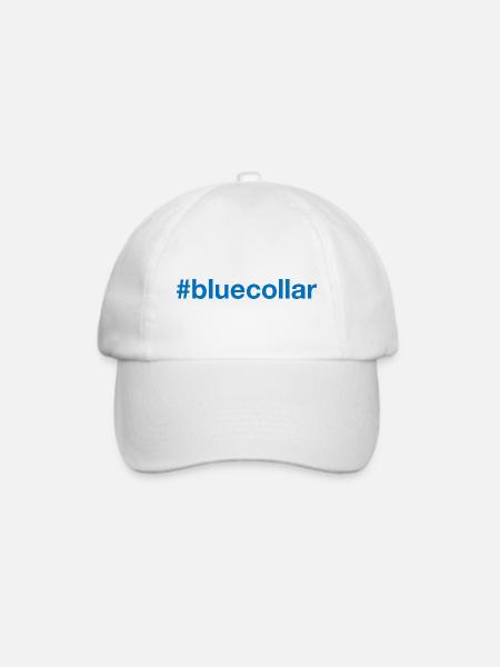 BLUE COLLAR Hashtag - Baseballkappe - Weiß/Weiß