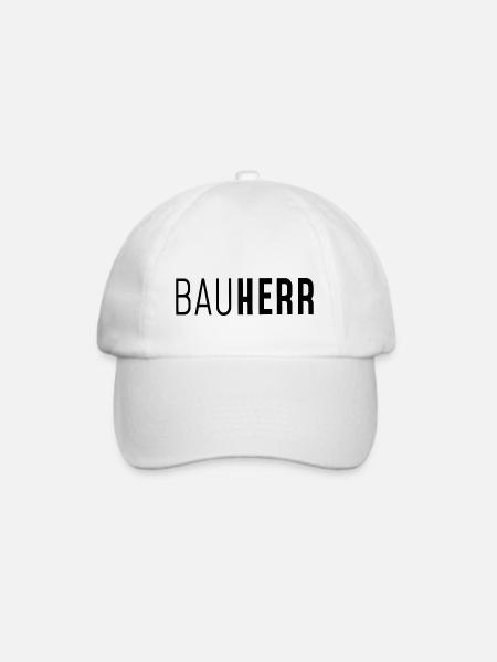 Bauherr - Baseballkappe - Weiß/Weiß