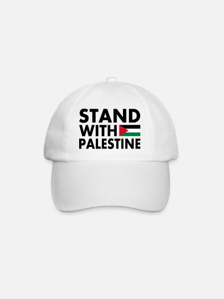 Palestina - Baseballkappe - Weiß/Weiß