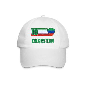 Dagestan Fußball Mannschaft - Baseballkappe - Weiß/Weiß - Vorne