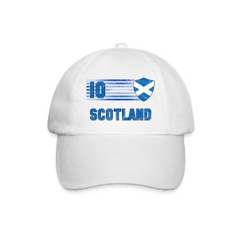 Schottland Fußball Mannschaft - Baseballkappe - Weiß/Weiß - Vorne