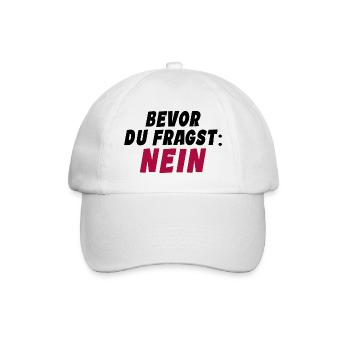 Klarer Durchblick - Baseballkappe - Weiß/Weiß - Vorne