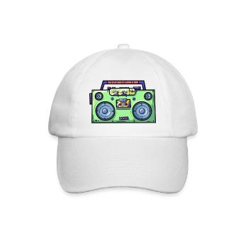 Oldschool Musik - Baseballkappe - Weiß/Weiß - Vorne