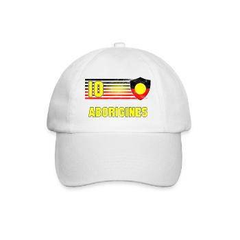 Aborigines Fußball Mannschaft - Baseballkappe - Weiß/Weiß - Vorne