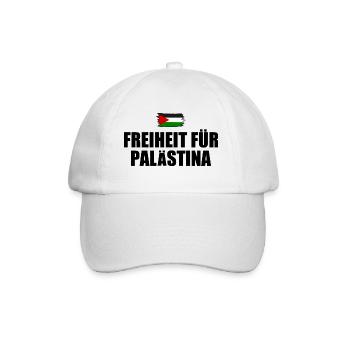 freiheit für palästina - Baseballkappe - Weiß/Weiß - Vorne