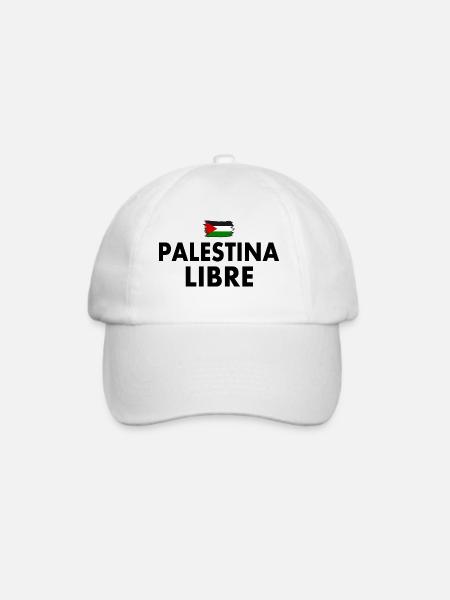 palestina libre - Baseballkappe - Weiß/Weiß