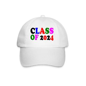 Class of 2024 - Baseballkappe - Weiß/Weiß - Vorne