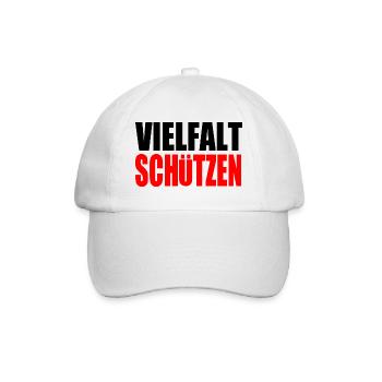 vielfalt schützen - Baseballkappe - Weiß/Weiß - Vorne