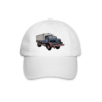 LKW H6 in Farbe - Baseballkappe - Weiß/Weiß - Vorne