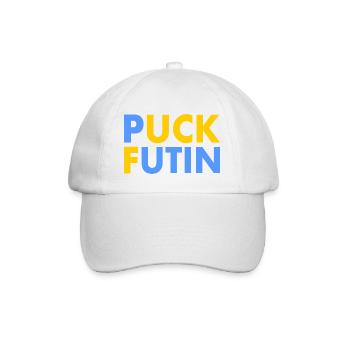 Puck futin - Baseballkappe - Weiß/Weiß - Vorne